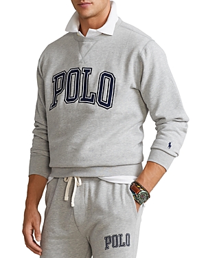 Polo Ralph Lauren Cotton Blend Fleece Logo Applique Regular Fit Crewneck Sweatshirt In Andover Heather