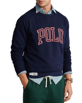 Ralph lauren cotton blend fleece pullover best sale