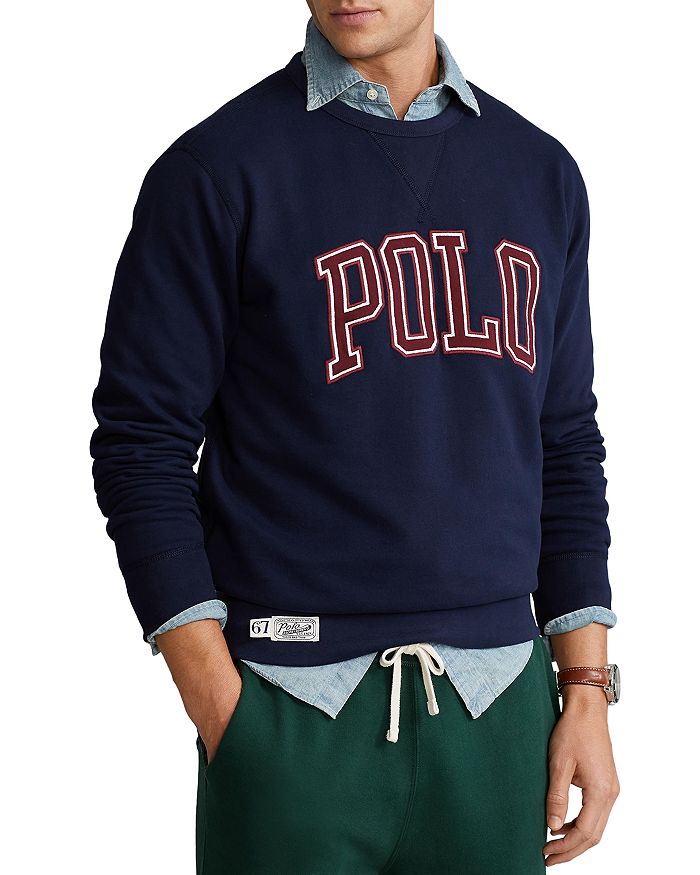Polo Ralph Lauren Cotton Blend Fleece Logo Appliqué Regular Fit ...