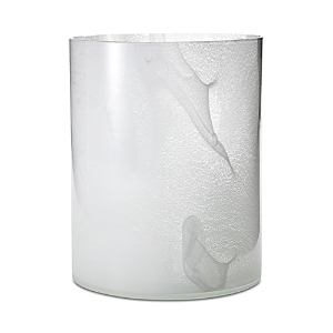 Shop Labrazel Bianca Waste Basket In White Swirl