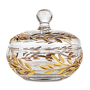 Shop Labrazel Vine Canister In Clear/gold