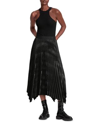 snake pleated skirt