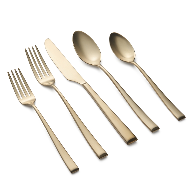 Cambridge Silversmiths Marlise Champagne Satin 20 Piece Flatware Set In Champagne