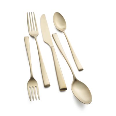 Marlise Champagne Satin 20 Piece Flatware Set 