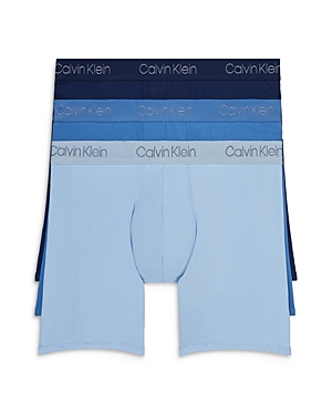 CALVIN KLEIN COTTON BLEND BOXER BRIEFS, PACK OF 3,NB2869