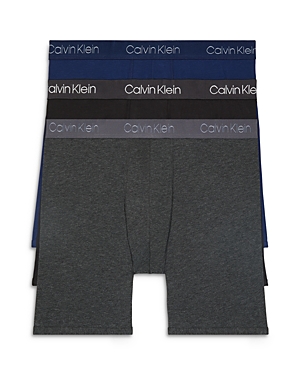 CALVIN KLEIN COTTON BLEND BOXER BRIEFS, PACK OF 3,NB2869