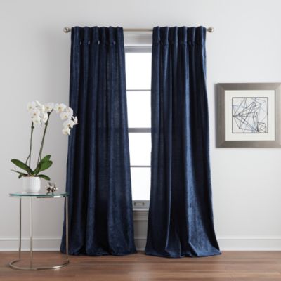 DKNY - Classic Chenille 84" x 32" Inverted Pleat With Button Curtain Panel, Pair