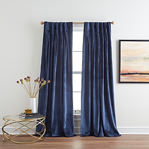 Dkny Velvet 96 x 32 Inverted Pleat With Button Curtain Panel, Pair