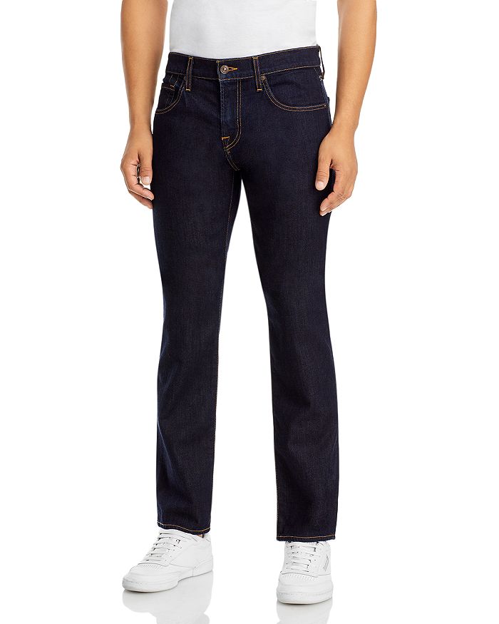 7 For All Mankind Straight Fit Jeans in Dark Clean | Bloomingdale's