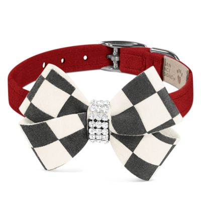 Susan Lanci Designs - Windsor Check Nouveau Bow Collar