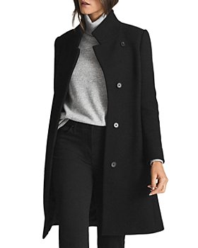 ZhixiaYS Womens Lapel Coat Cashmere Wool Blend Trench Coat Color Block Outerwear Jacket
