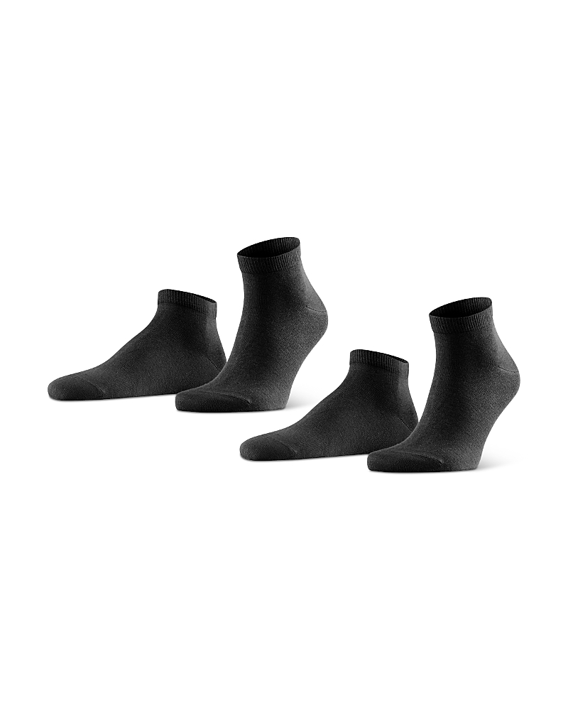 Falke Happy Ankle Socks, Pack Of 2 In Black