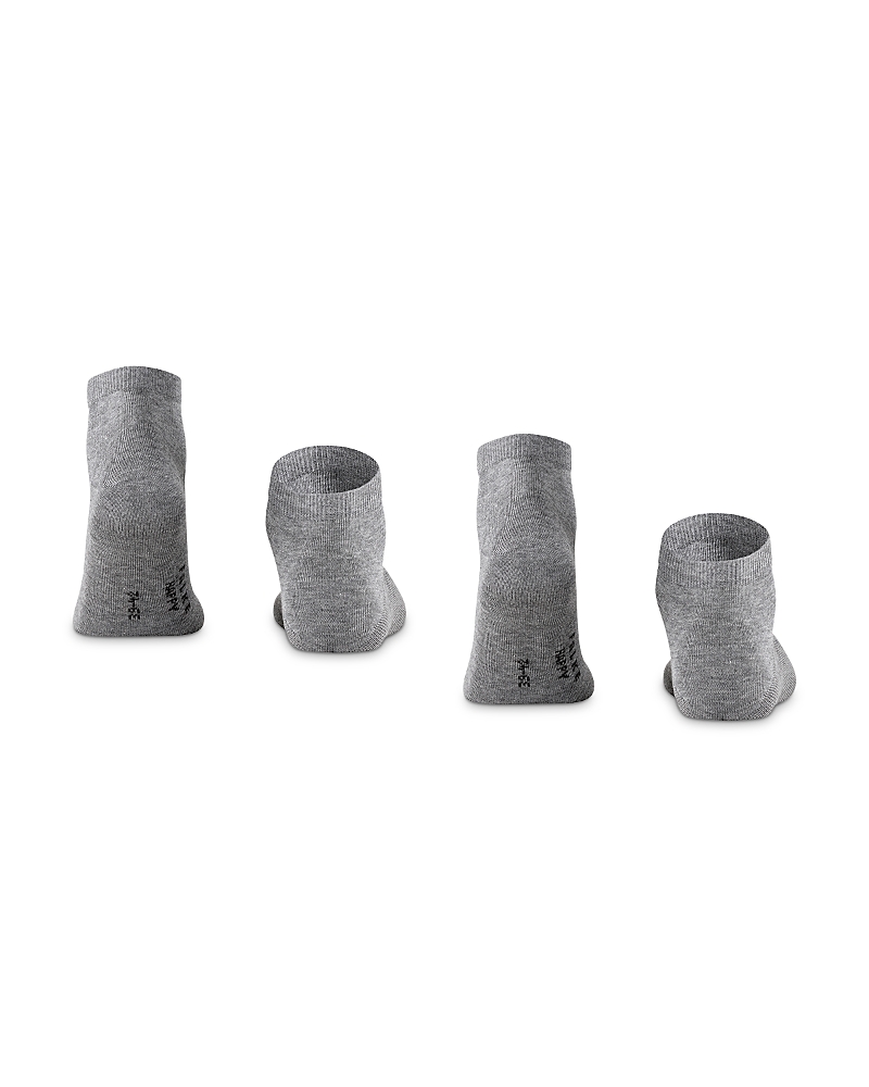 Falke Happy Ankle Socks, Pack Of 2 In Light Grey