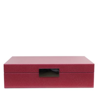 Faux Shagreen Lacquer Box - Large