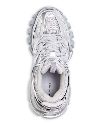 designer silver sneakers