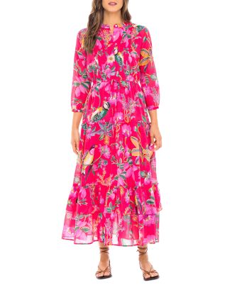 Banjanan Bazaar Pleated Tropical Print Dress | Bloomingdale's