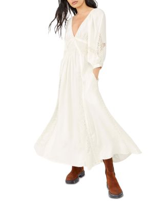 free people white lace maxi dress