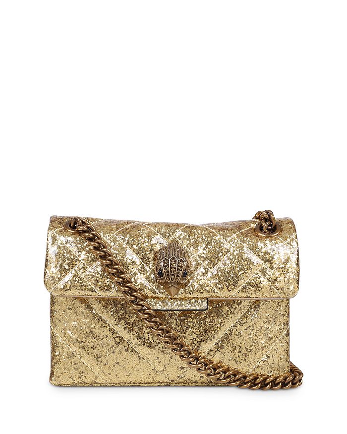 KURT GEIGER LONDON Kensington Mini Glitter Shoulder Bag | Bloomingdale's