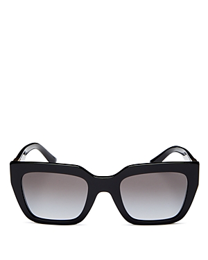 Valentino Women's Square Sunglasses, 52mm In Black/gray Gradient