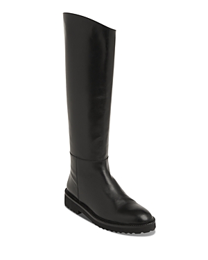 Whistles Women's Hadlow Knee High Riding Boots In Black