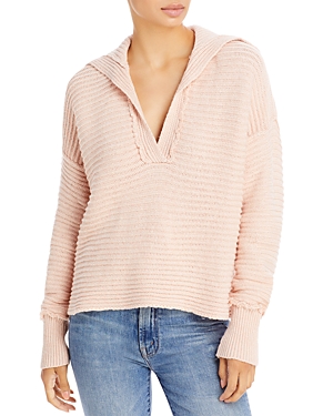 Free People Marlie Pullover Sweater In Dusty Pink