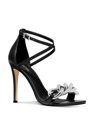 michael kors white high heel sandals