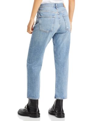【関税込み】Citizens of Humanity ブルー Emery ジーンズ Emery cropped straight-leg jeans in blue - Citizens Of