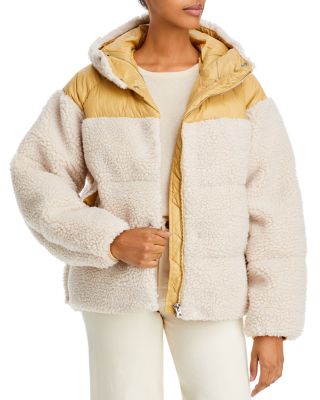 sherpa puffer jacket