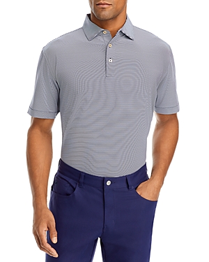 Peter Millar Jubilee Classic Fit Short Sleeve Performance Jersey Polo Shirt In Navy
