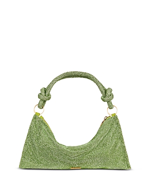 Cult Gaia Hera Nano Rhinestone Shoulder Bag In Palm