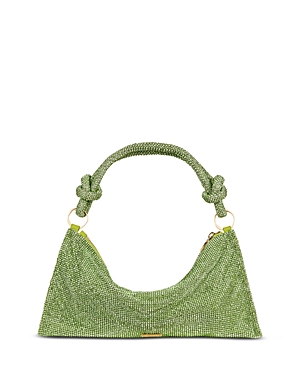 Cult Gaia Hera Nano Rhinestone Shoulder Bag In Palm