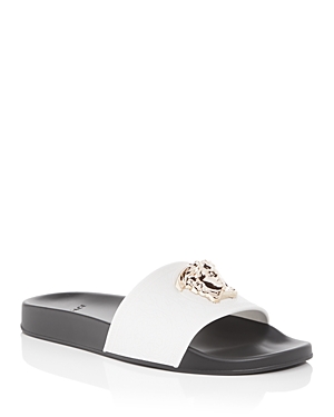 Versace Women's La Medusa Pool Slides In White