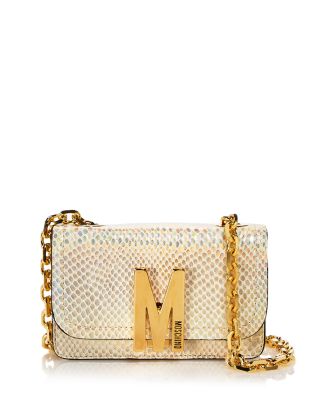 Moschino m quilted online shoulder bag