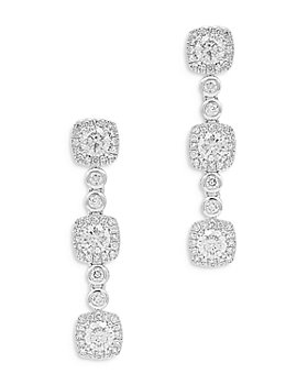 Bloomingdale's - Diamond Linear Drop Earrings in 14K White Gold, 2.0 ct. t.w. - 100% Exclusive