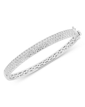 Bloomingdale's - Pave Diamond Bangle Bracelet in 14K White Gold, 2.50 ct. t.w. - 100% Exclusive