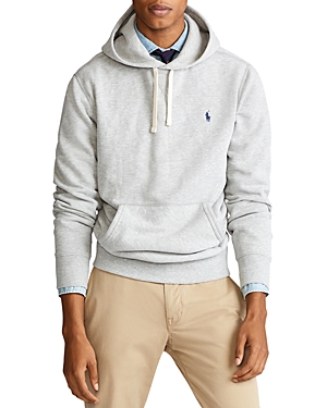 Polo Ralph Lauren Classic Pullover Hoodie With Drawstring In Gray