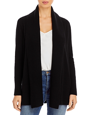 C By Bloomingdale's Cashmere C By Bloomingdale's Shawl-collar Cashmere Cardigan - 100% Exclusive In Black