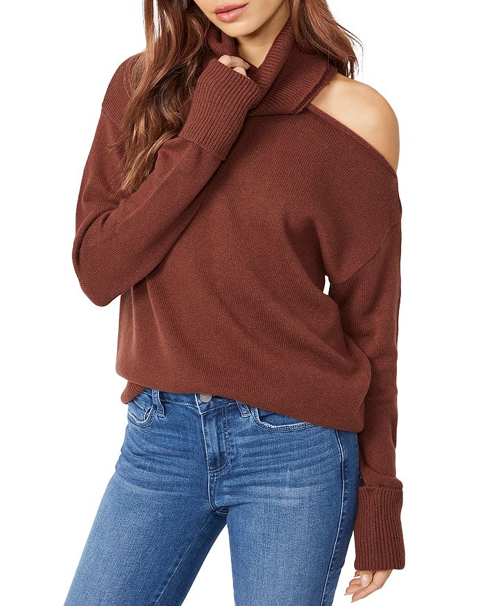 Raundi cutout shoulder sweater hotsell