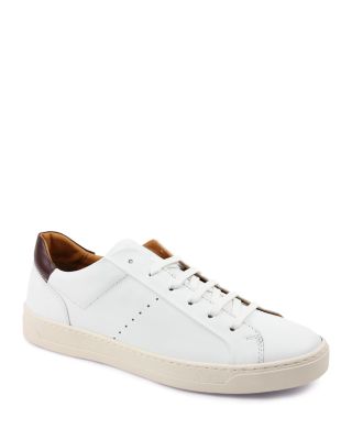 Bruno Magli Dante Lace to toe Oxford Sneaker In White Calf ModeSens