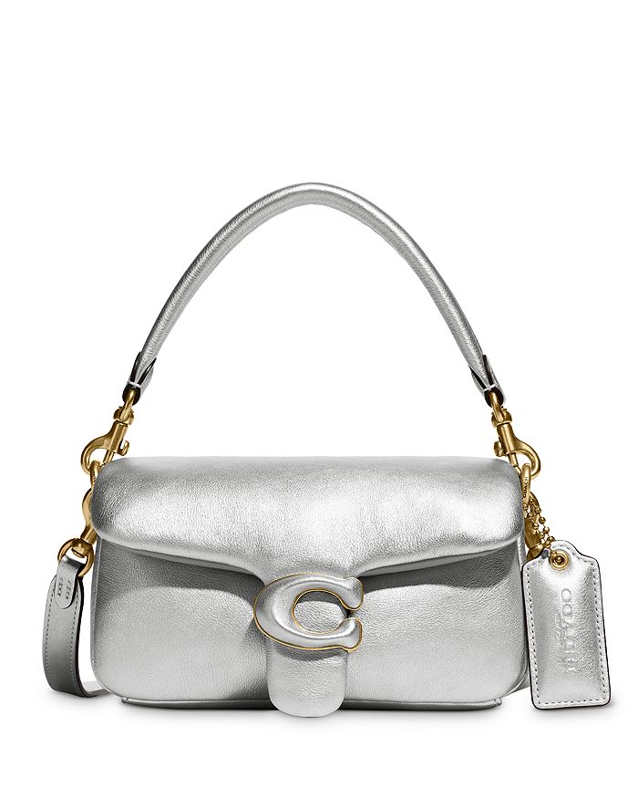 COACH Pillow Tabby 18 Metallic Leather Crossbody Bloomingdale's