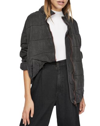 Free People dolman quilted knit store jacket sz. Large