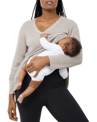 Side Zip Nursing Sweater