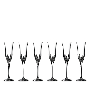 Waterford Lismore Essence Flute, Set Of 6 In Clear