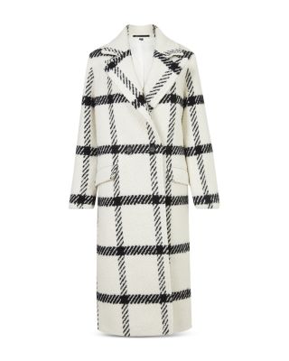 ALLSAINTS Mabel Check Coat | Bloomingdale's