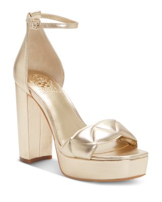 gold formal heels