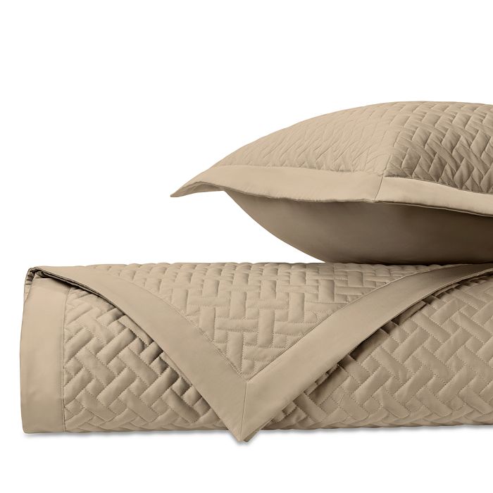 Home Treasures Basketweave Standard Quilted Sham, Pair In Candlelight