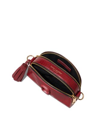 red leather purse