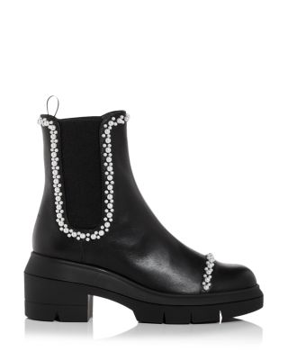 Stuart Weitzman Women's Norah Demi Pearl Embellished Chelsea