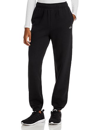 ALO Yoga, Pants & Jumpsuits, Alo Yoga Fuzzy Knit Drawstring Joggers Black  Size Xs