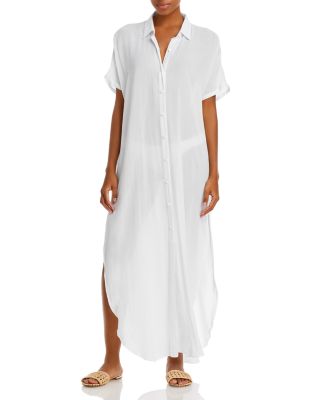 white bathing suit coverup